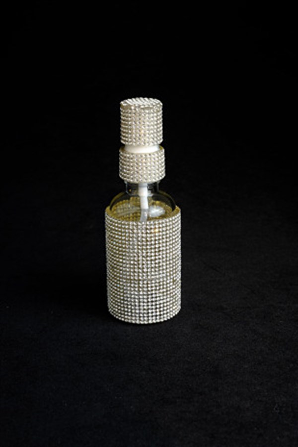 Gümüş Swarovski kolonya şişesi