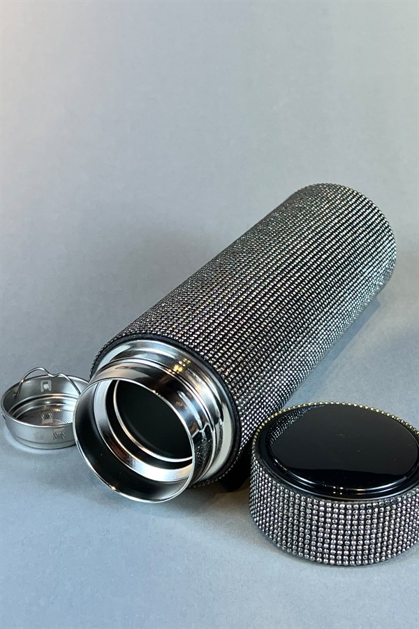 Füme Swarovski Dereceli Termos