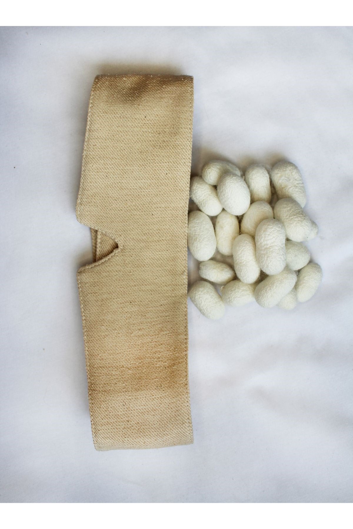 Özel Tasarım  %100 Saf İpek El Dokuması Uyku Göz Bandı- Barış İpeği/Peace Silk
