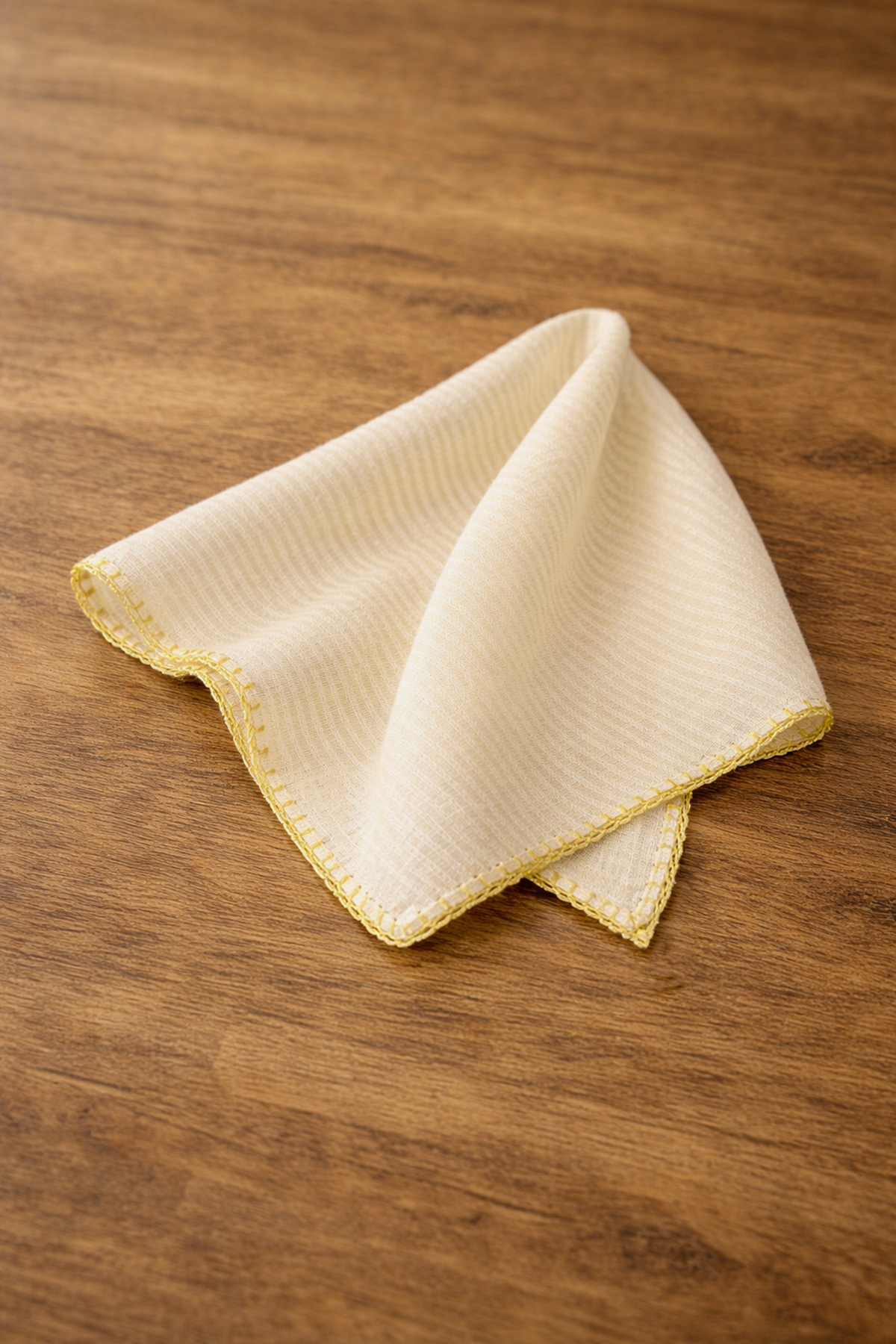 Hatay Sarısı %100 Barış İpeği El Dokuma Fular 50 x 50 cm El İşlemeli R012