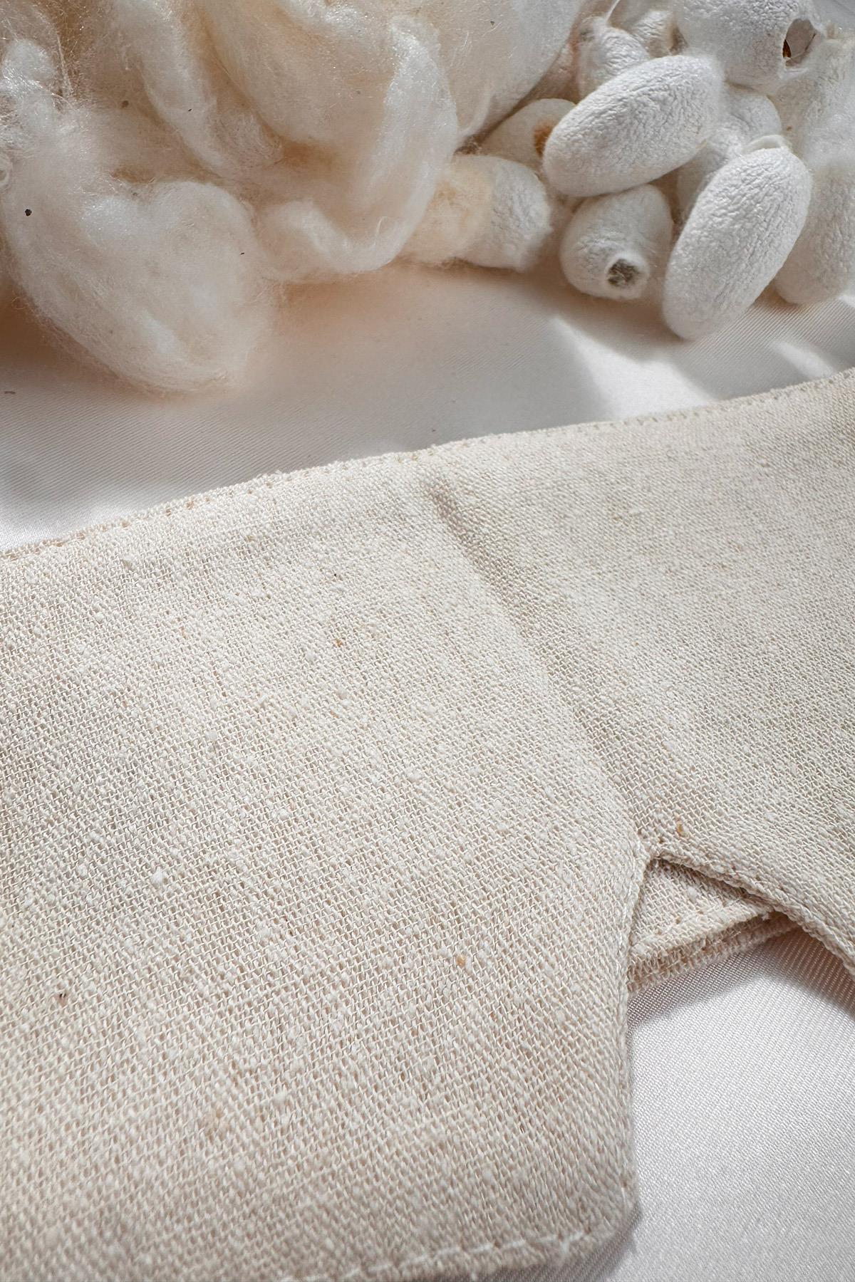 Özel Tasarım  %100 Saf İpek El Dokuması Uyku Göz Bandı- Barış İpeği/Peace Silk