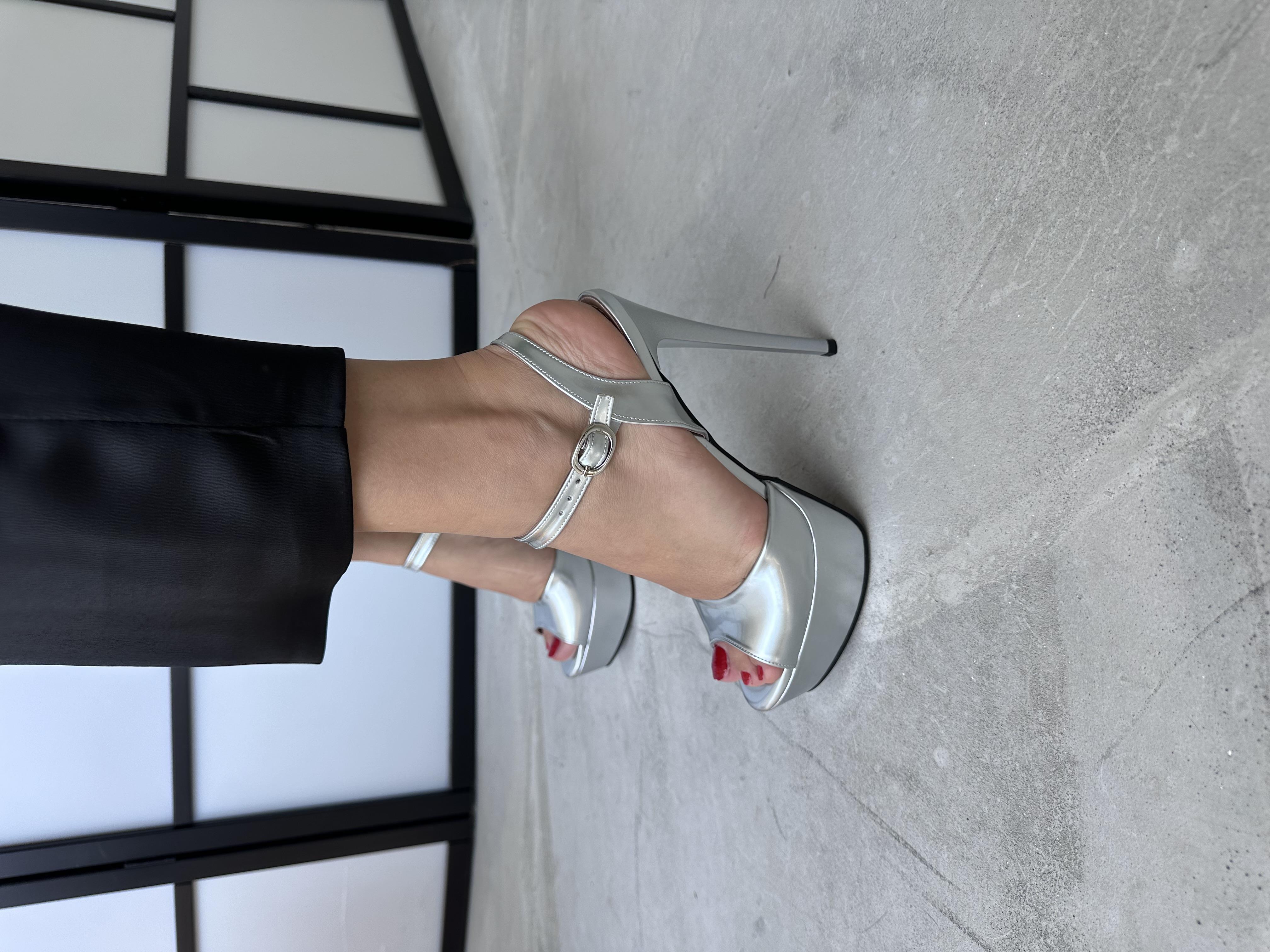 MASİSMASİS SLONA GÜMÜŞ PLATFORM SANDALET