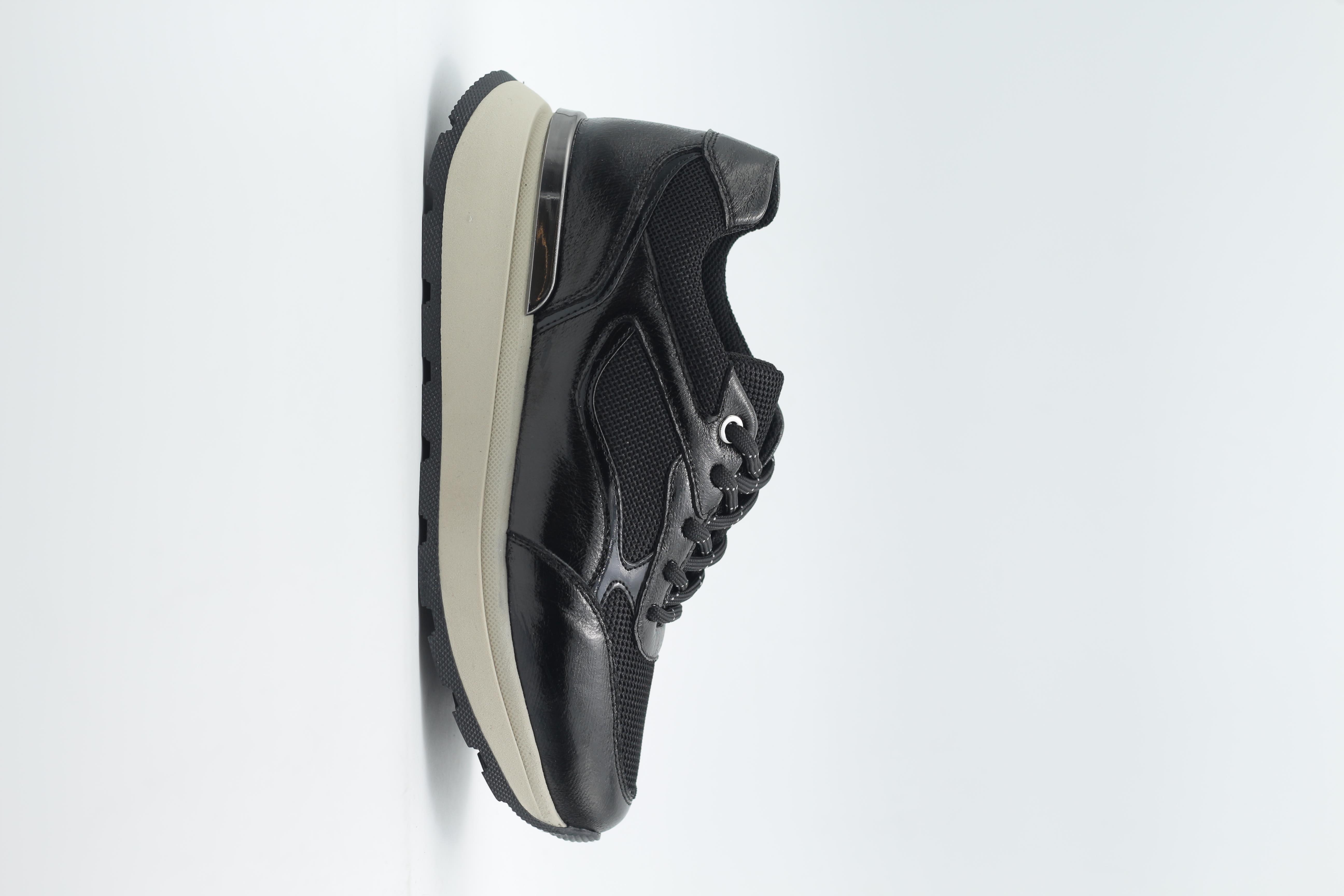 MASİSMASİS ERSE SİYAH DERİ SNEAKER