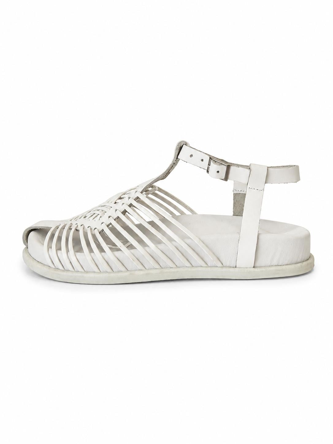 MASİSMASİS RECTA BEYAZ GERÇEK DERİ SANDALET