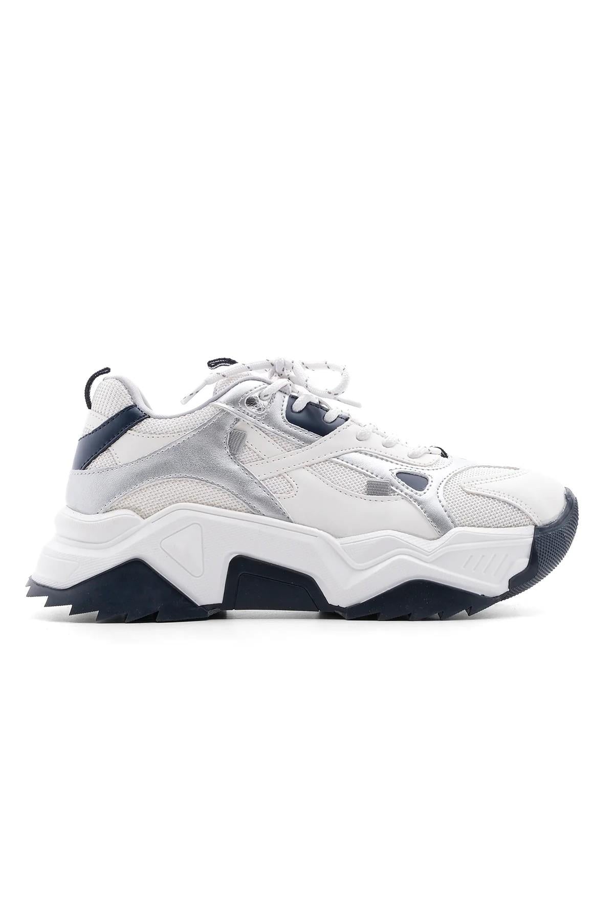 MASİSMASİS VECİA BEYAZ LACİ SNEAKER SPOR AYAKKABI