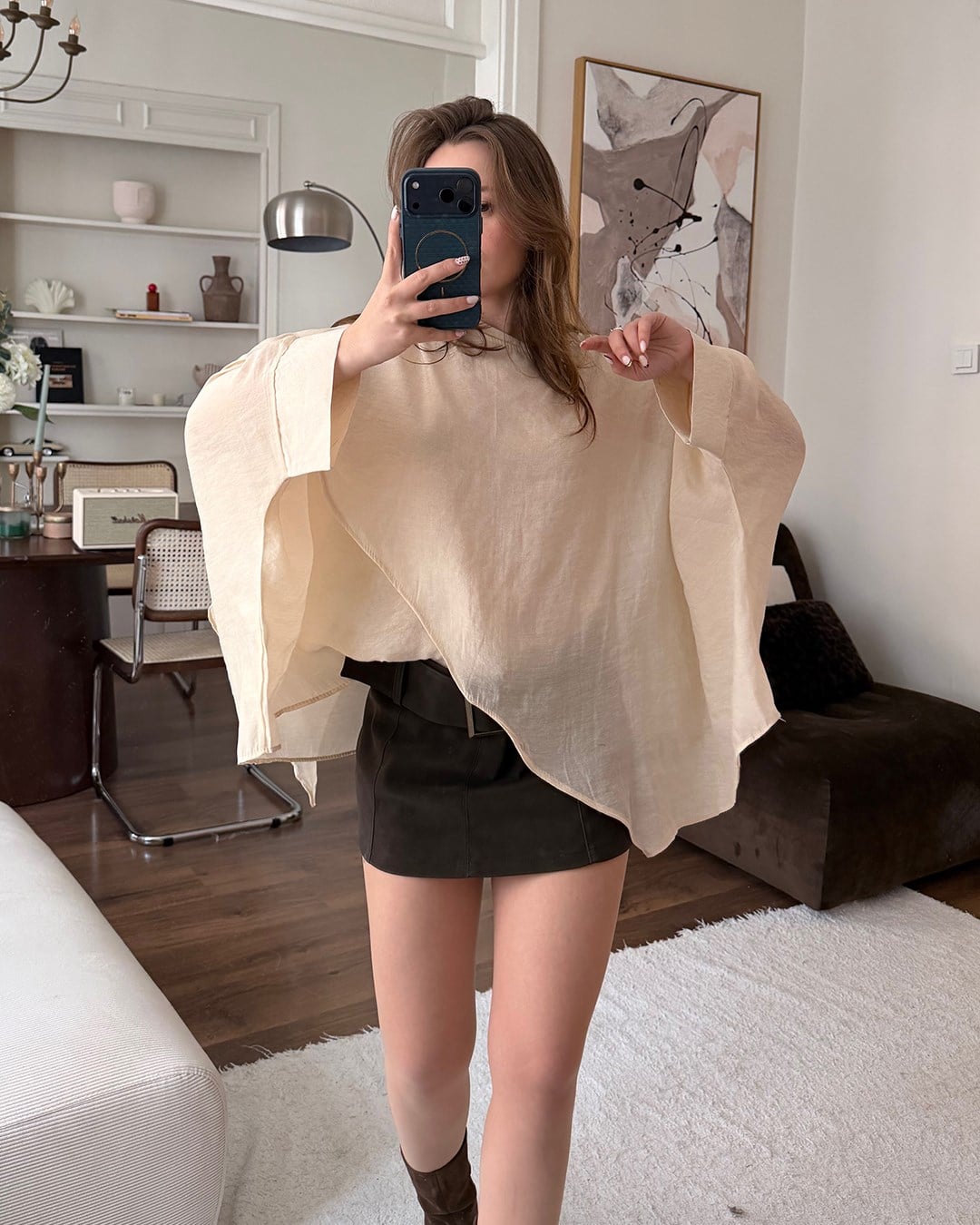 Bohem Bej Şifon Bluz