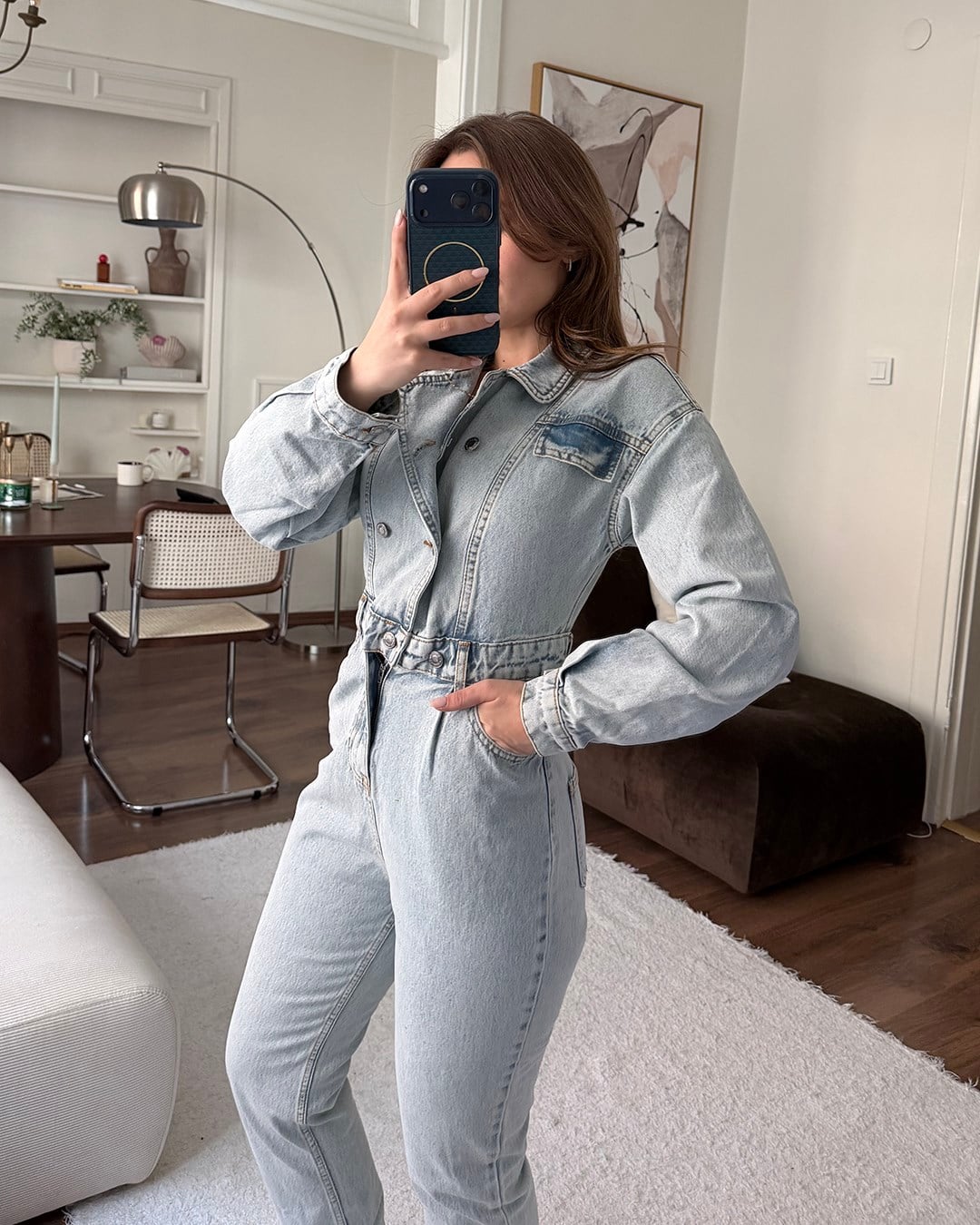 Buz Mavisi Denim Jean Tulum