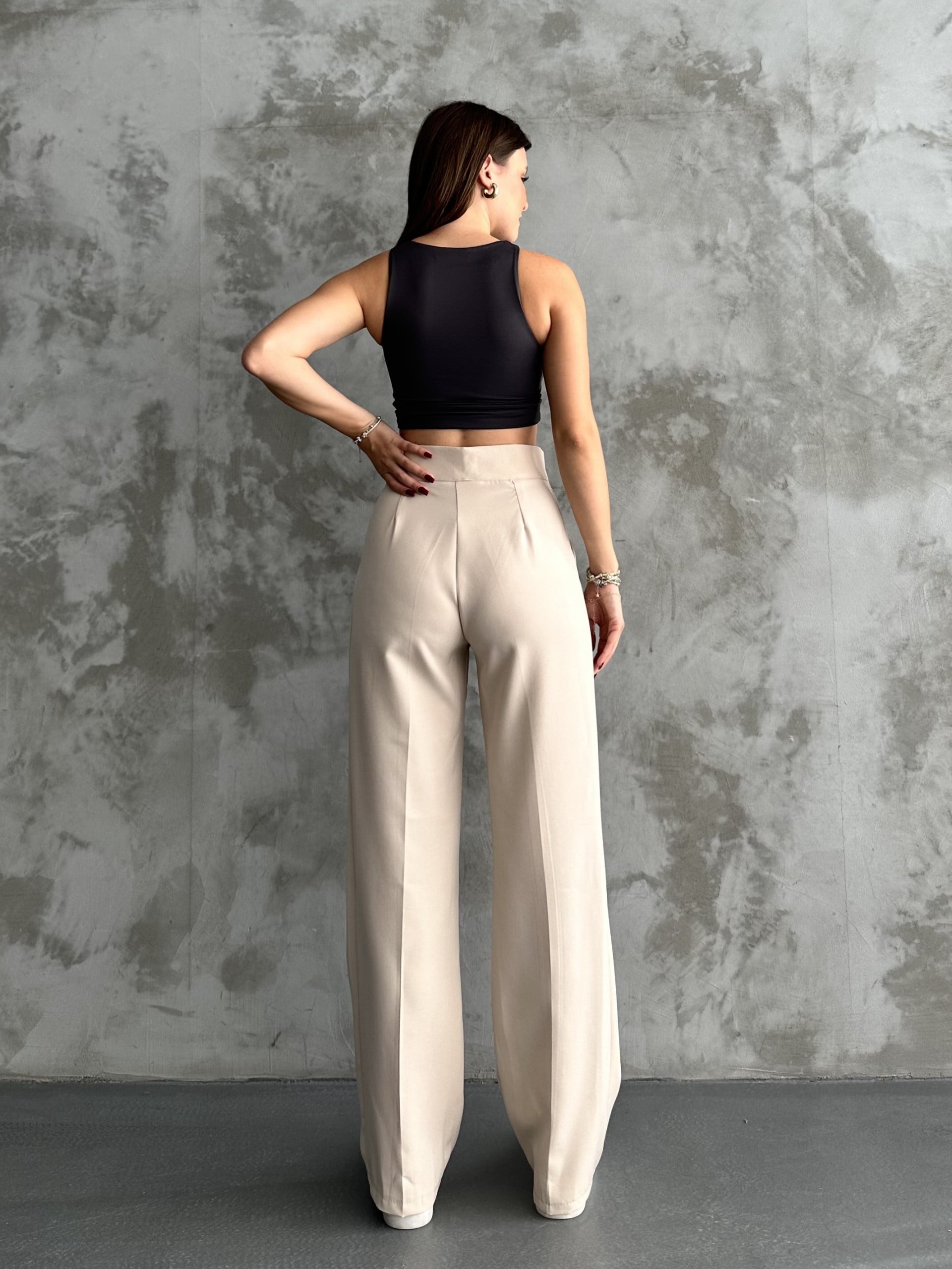 Cırtlı Taş Palazzo Pantolon