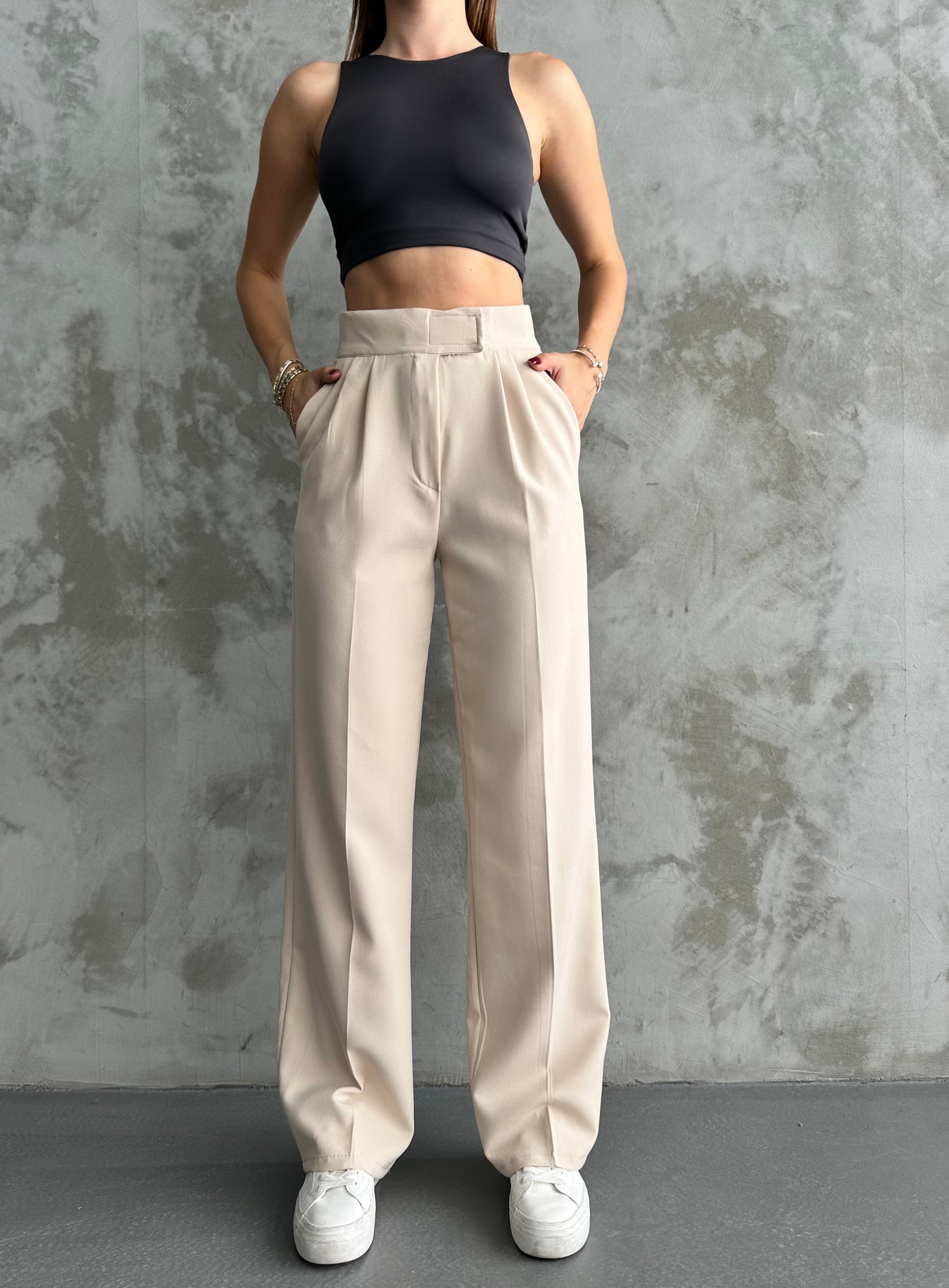 Cırtlı Taş Palazzo Pantolon