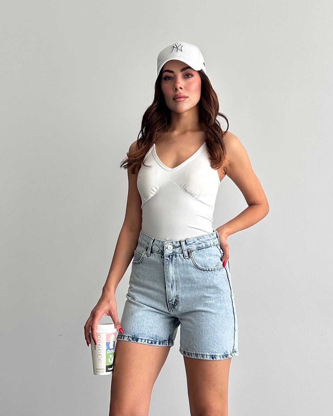 City Boy Denim Buz Mavi Şort