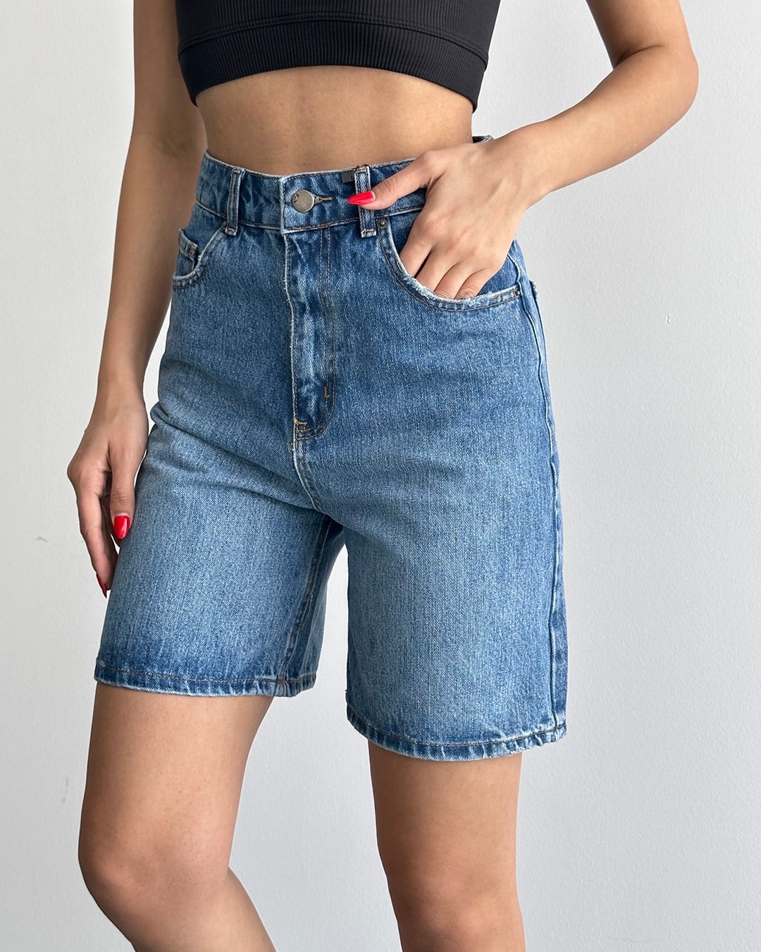 City Boy Denim Mavi Şort