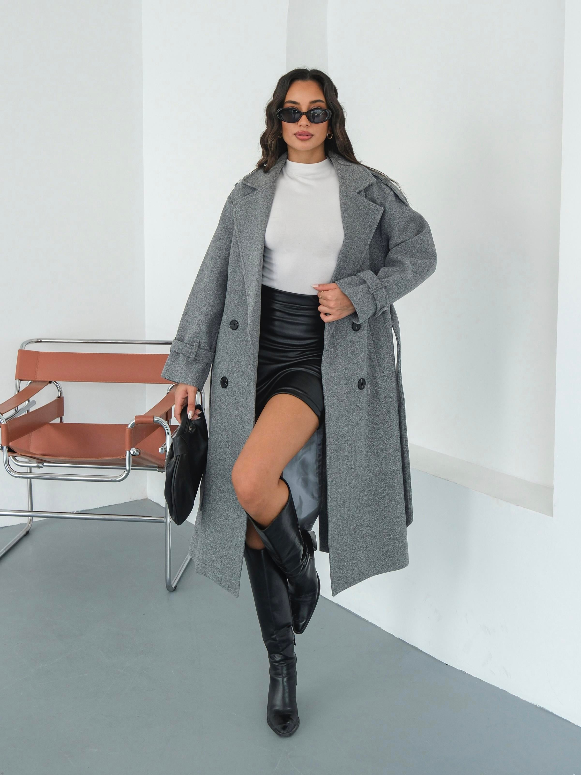 Premium Modern Melanj Kaban - Kendi Bedeninizi Almanızı Tavsiye Ederiz