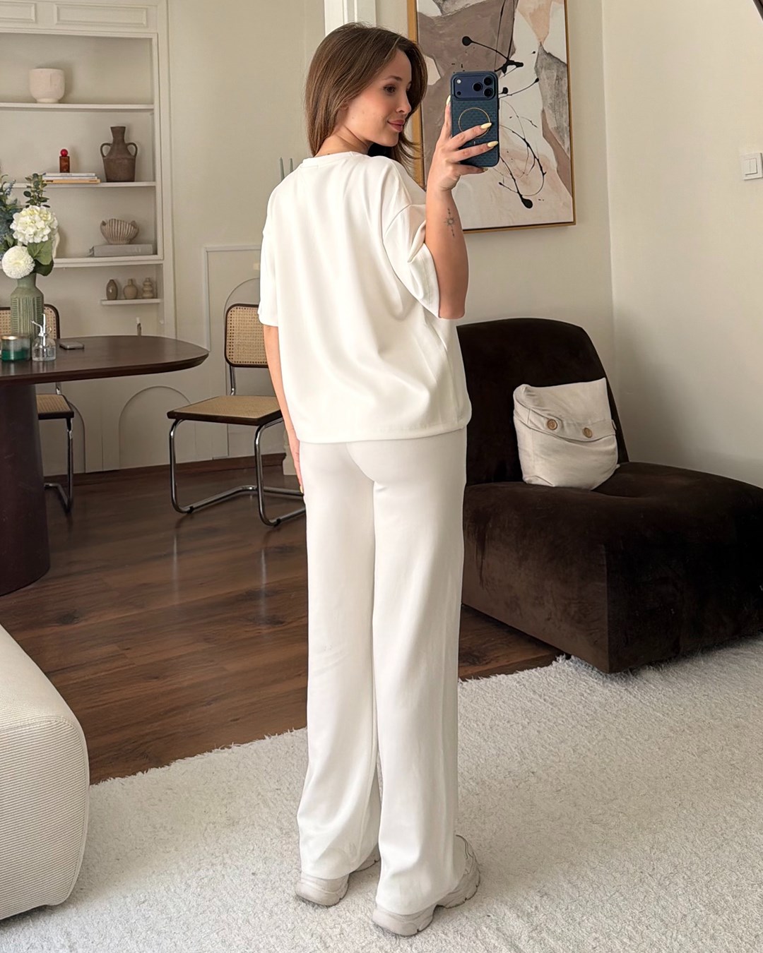 Soft Basic Beyaz Eşofman Takımı