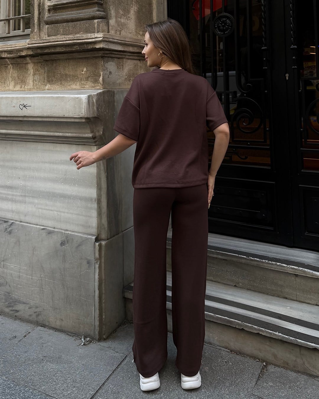 Soft Basic Kahverengi Eşofman Takımı