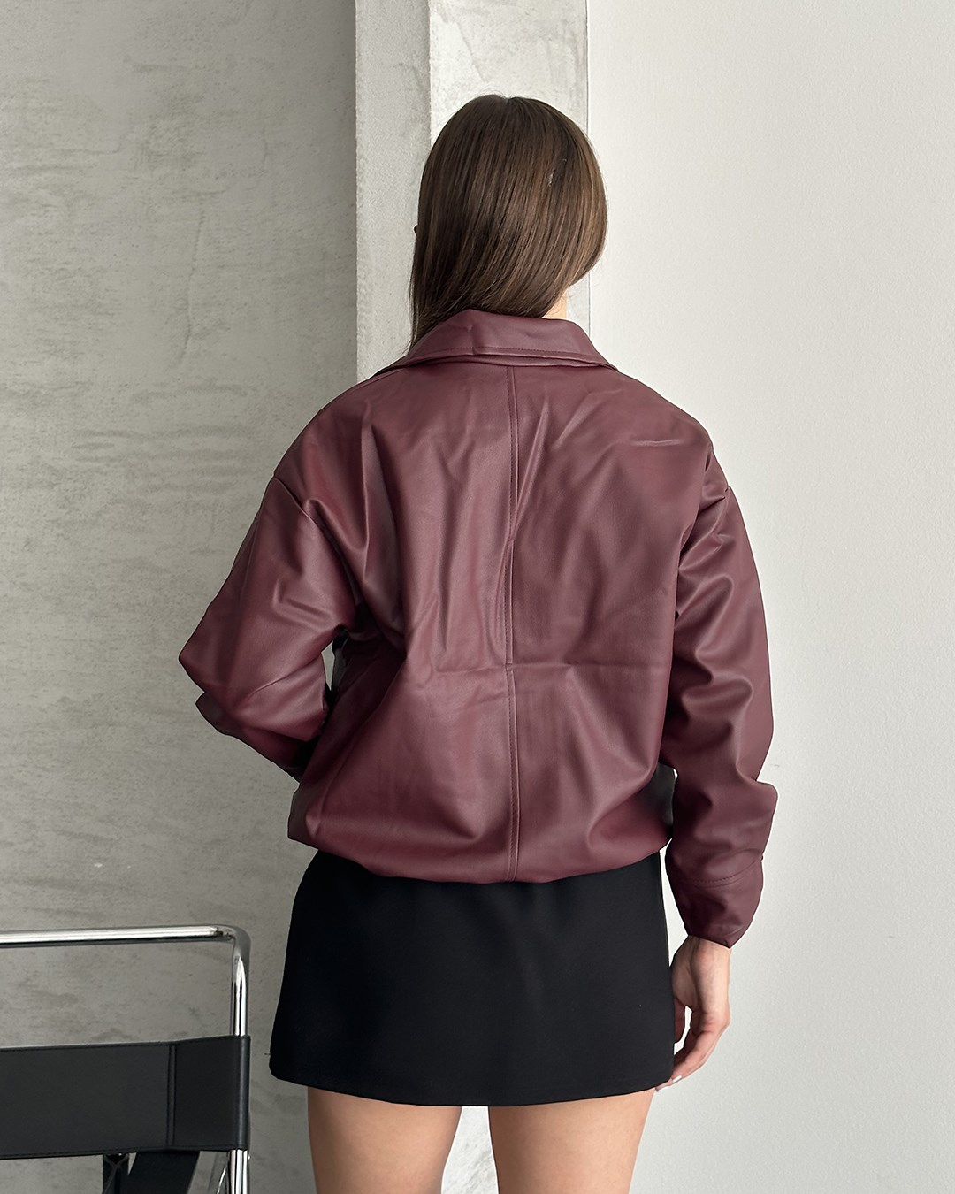 Spx Bordo Deri Ceket