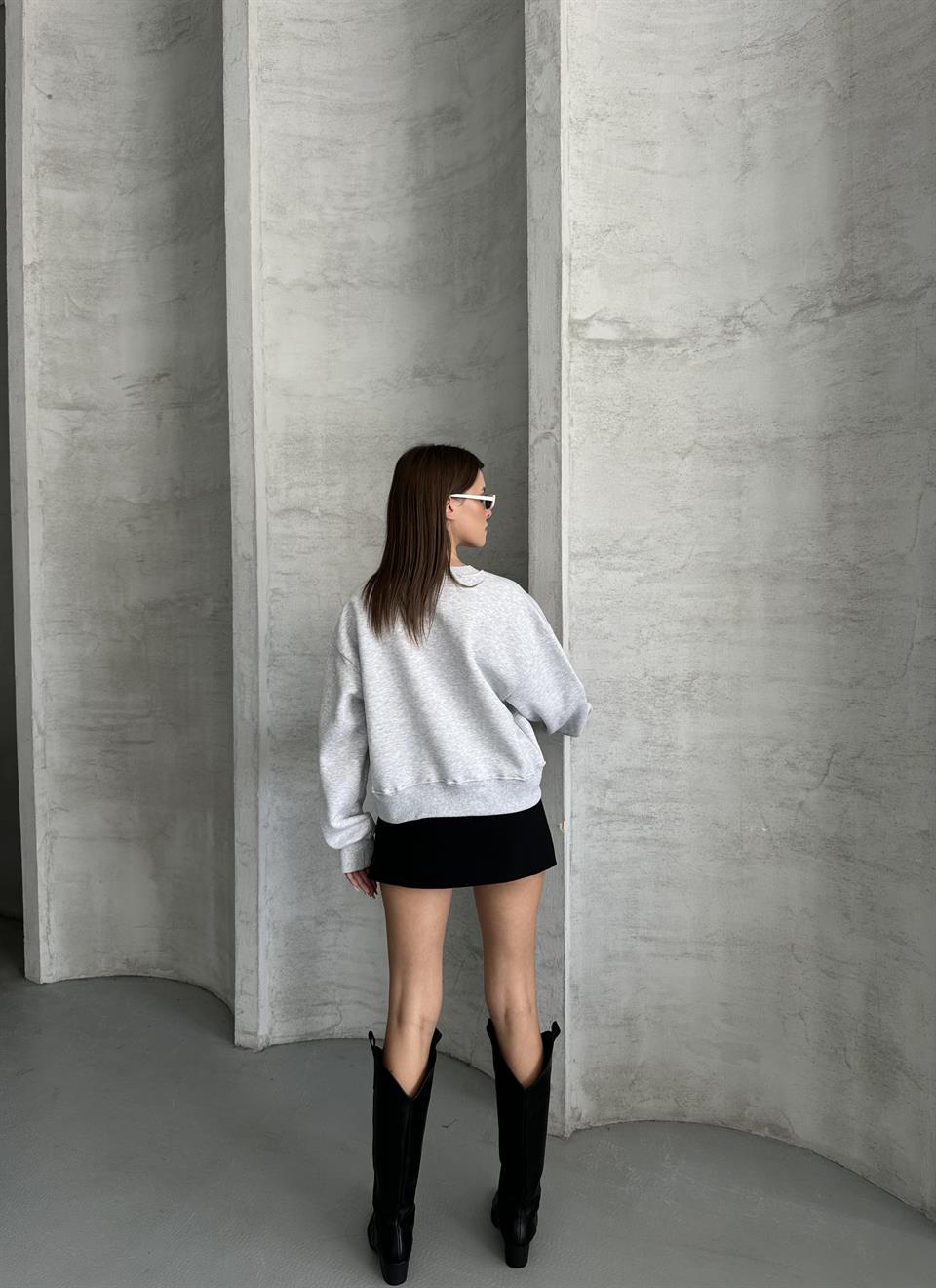 Aktif Oversize Active Melanj Sweatshirt