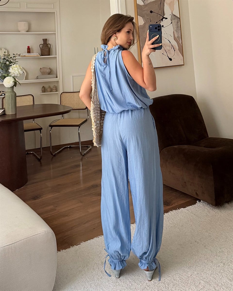 Athena Mavi Bluz Pantolon Takım