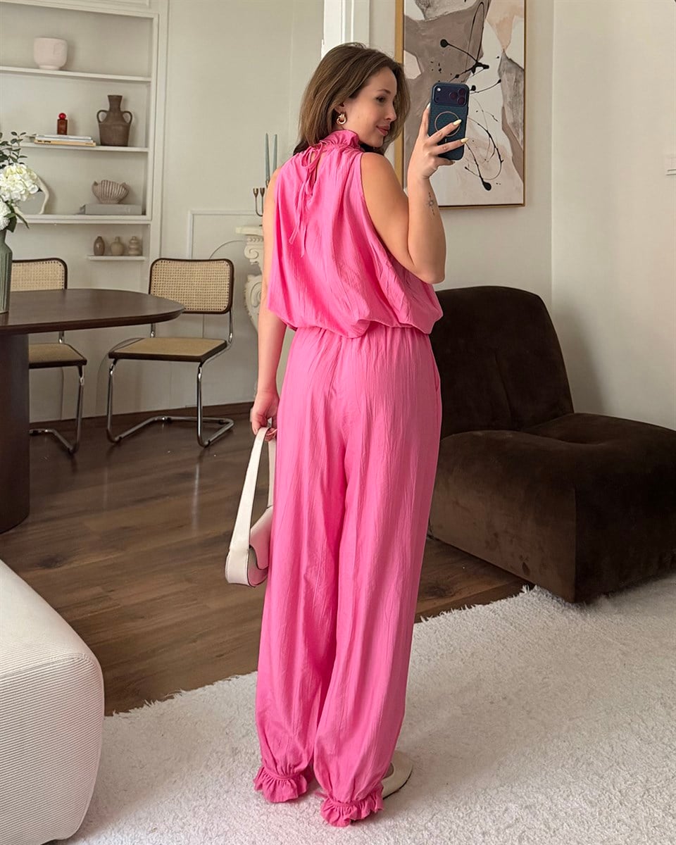 Athena Pembe Bluz Pantolon Takım