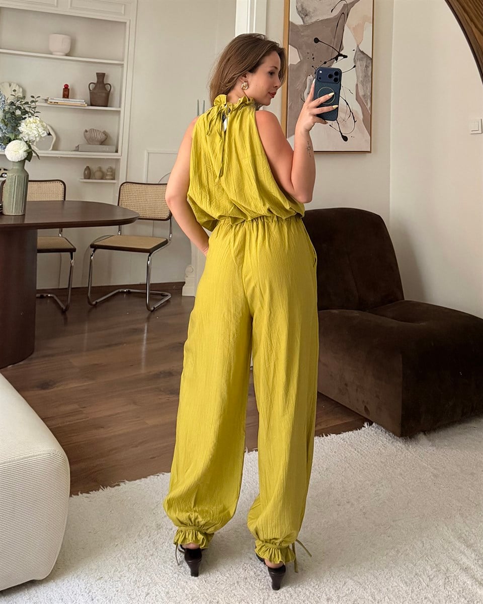 Athena Yeşil Bluz Pantolon Takım