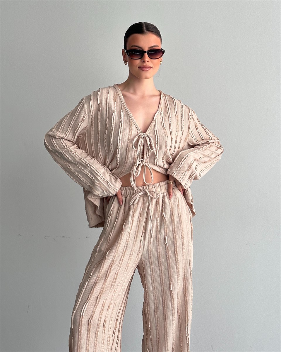 Bej Önden Bağlamalı İkili Takım