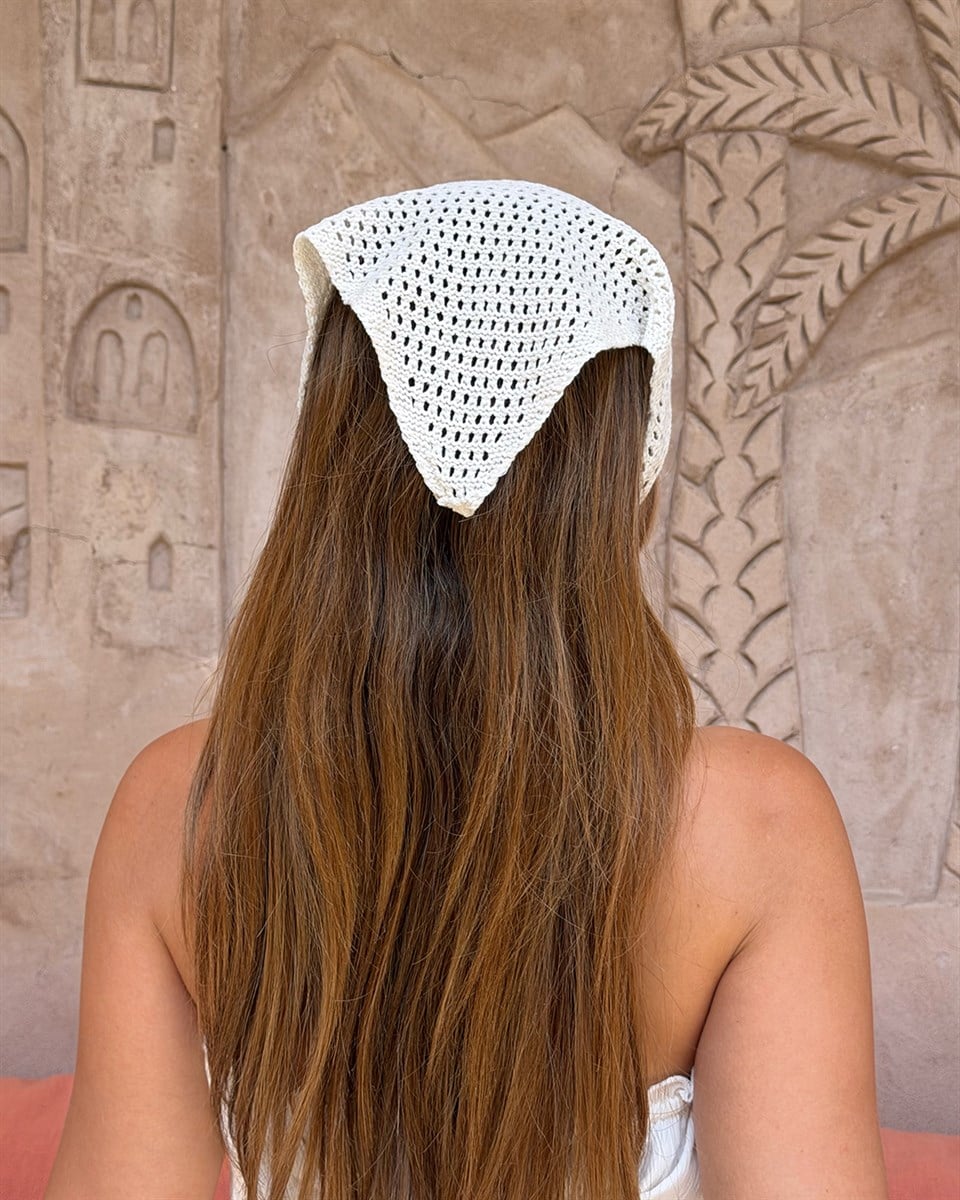 Beyaz File Bandana