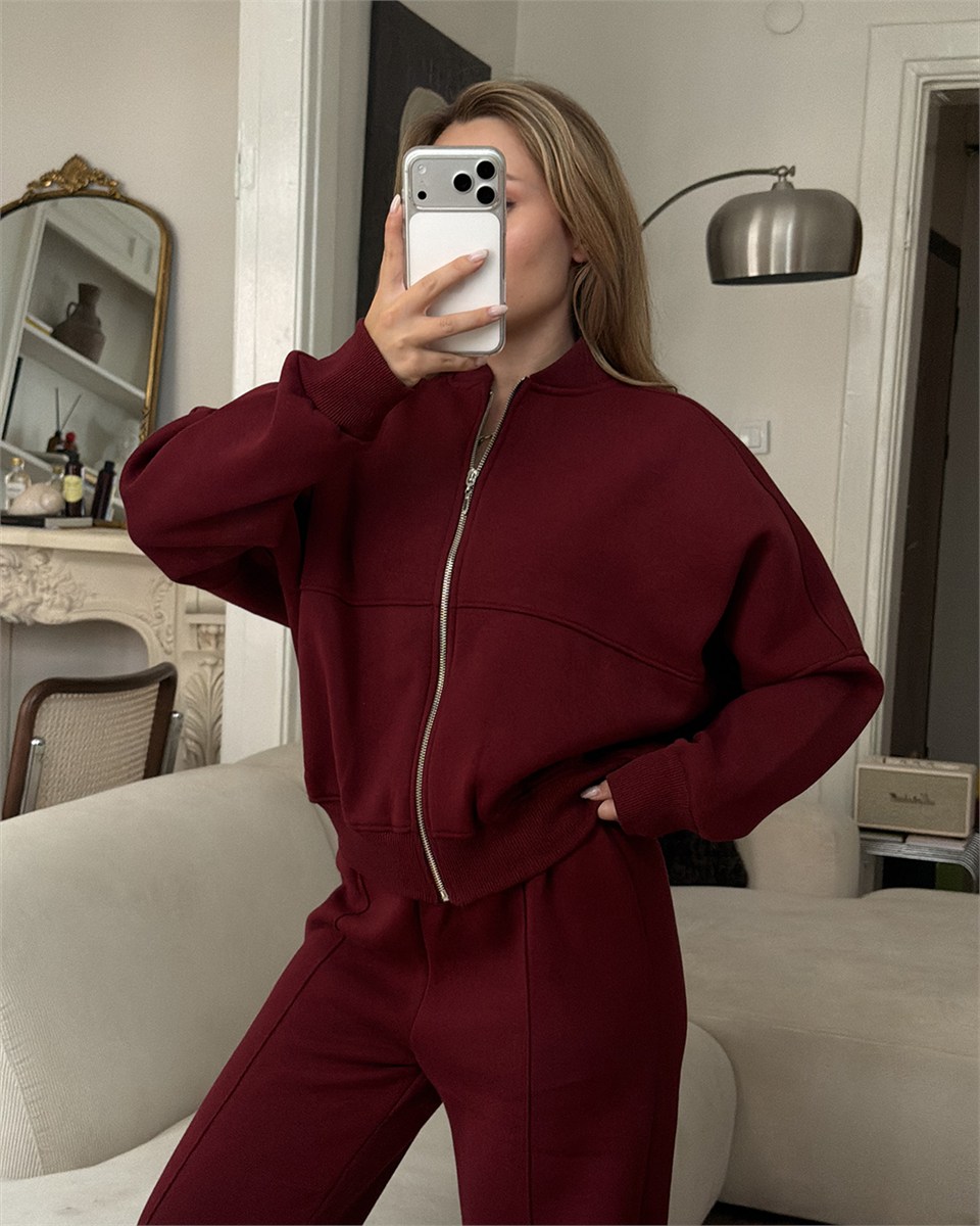 Bounce Bordo Eşofman Takımı