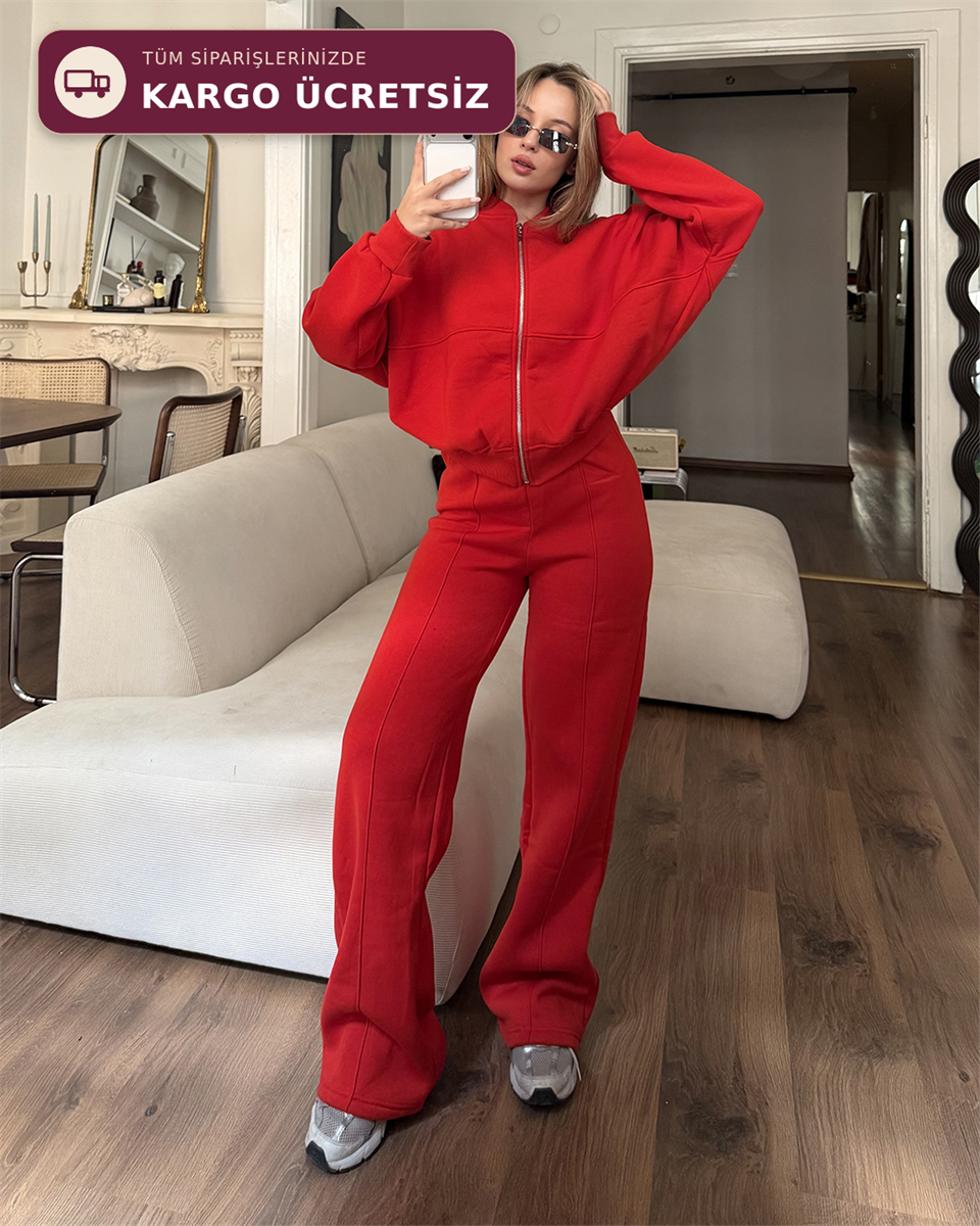 Bounce Kırmızı Eşofman Takımı