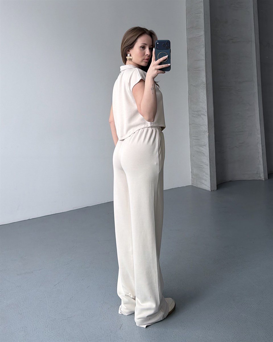 Çift Fermuar Taş Eşofman Takımı