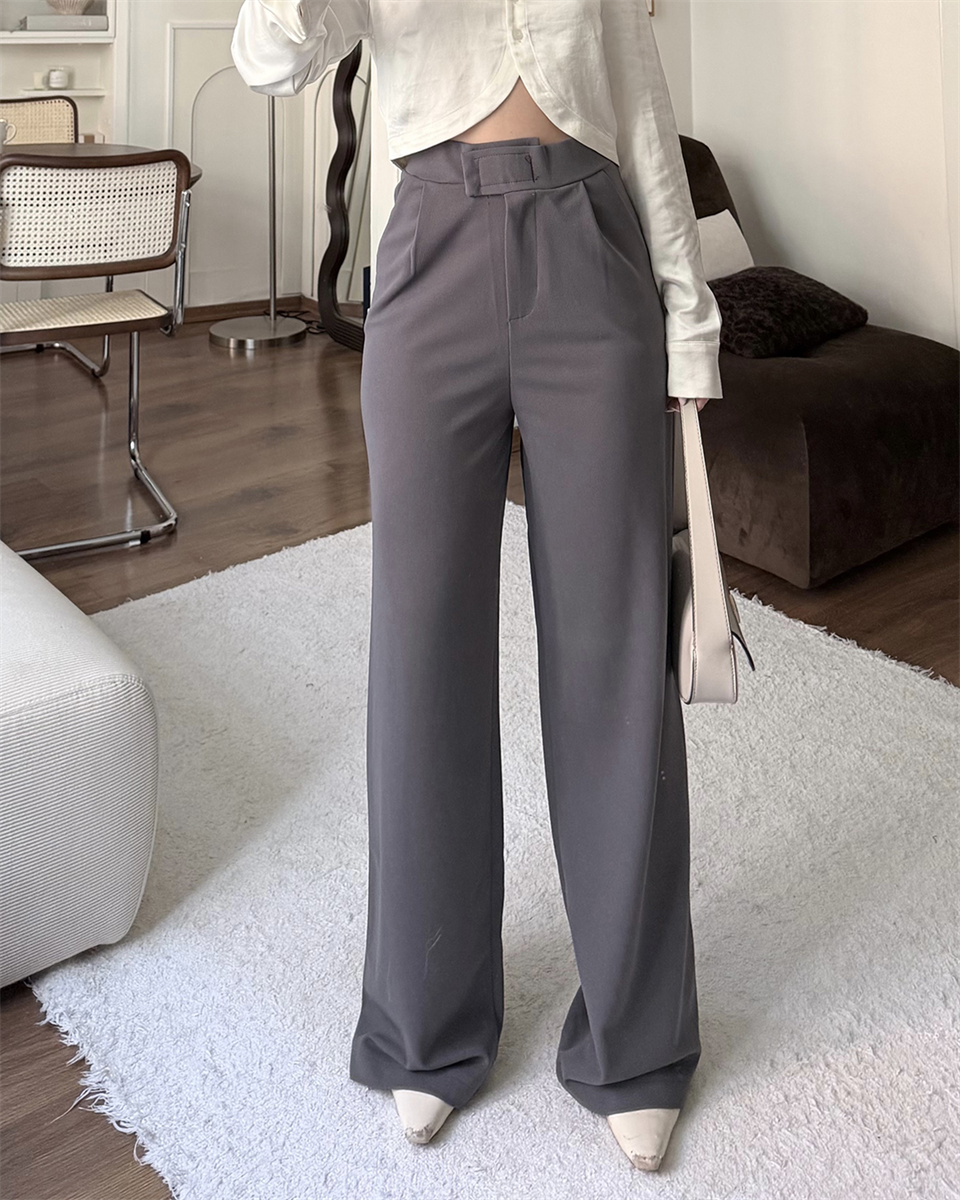 Cırtlı Antrasit Palazzo Pantolon