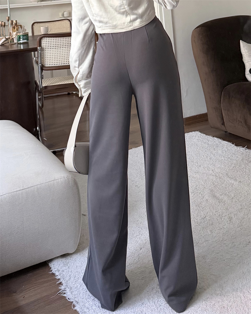 Cırtlı Antrasit Palazzo Pantolon