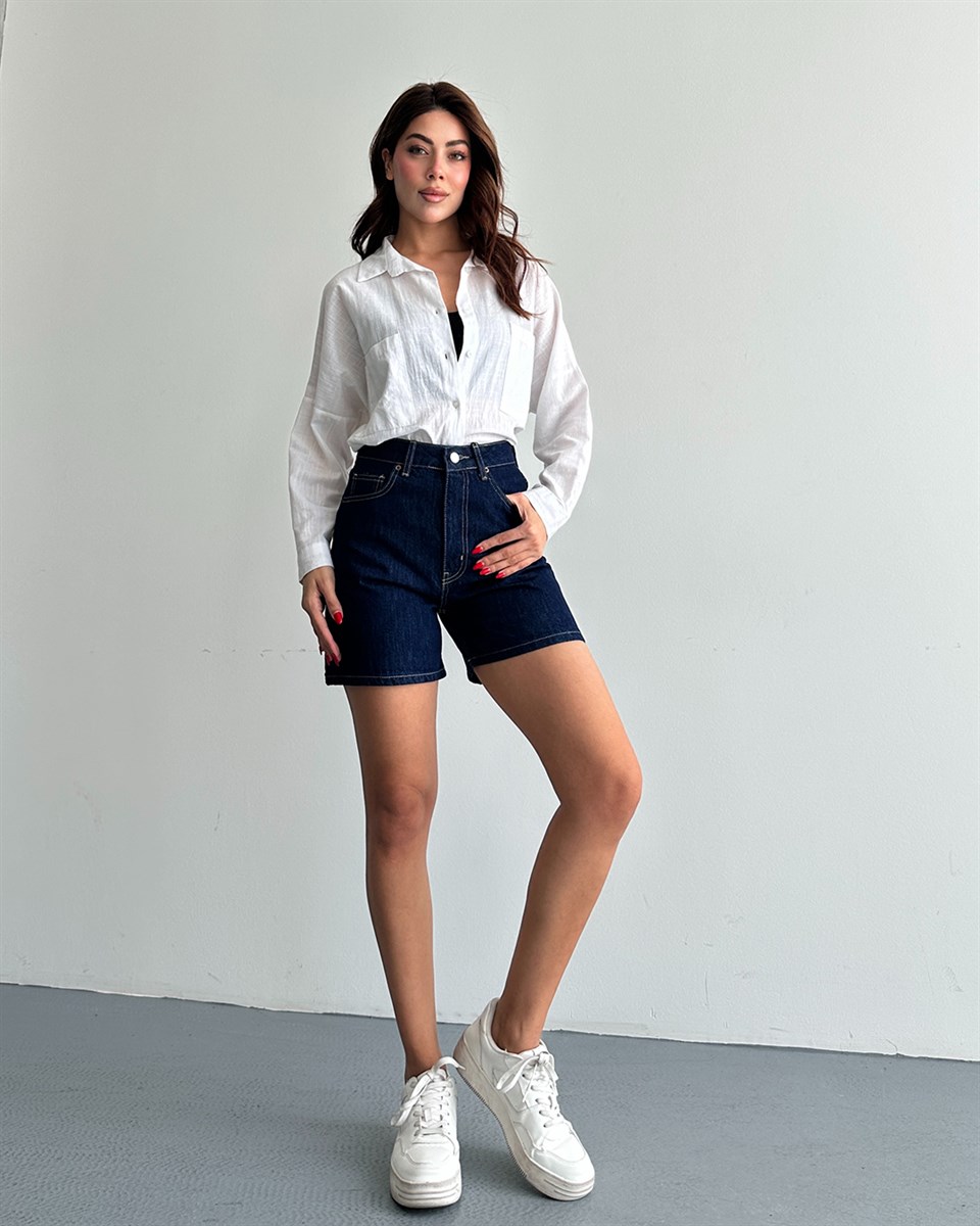 City Boy Denim Lacivert Şort