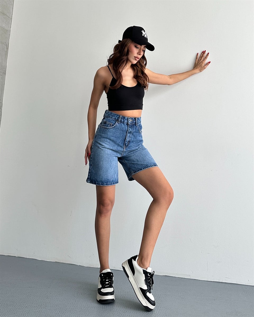 City Boy Denim Mavi Şort