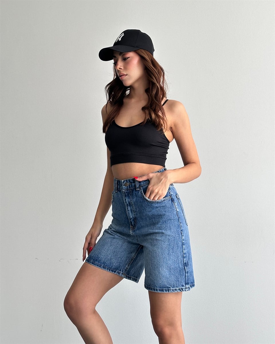 City Boy Denim Mavi Şort