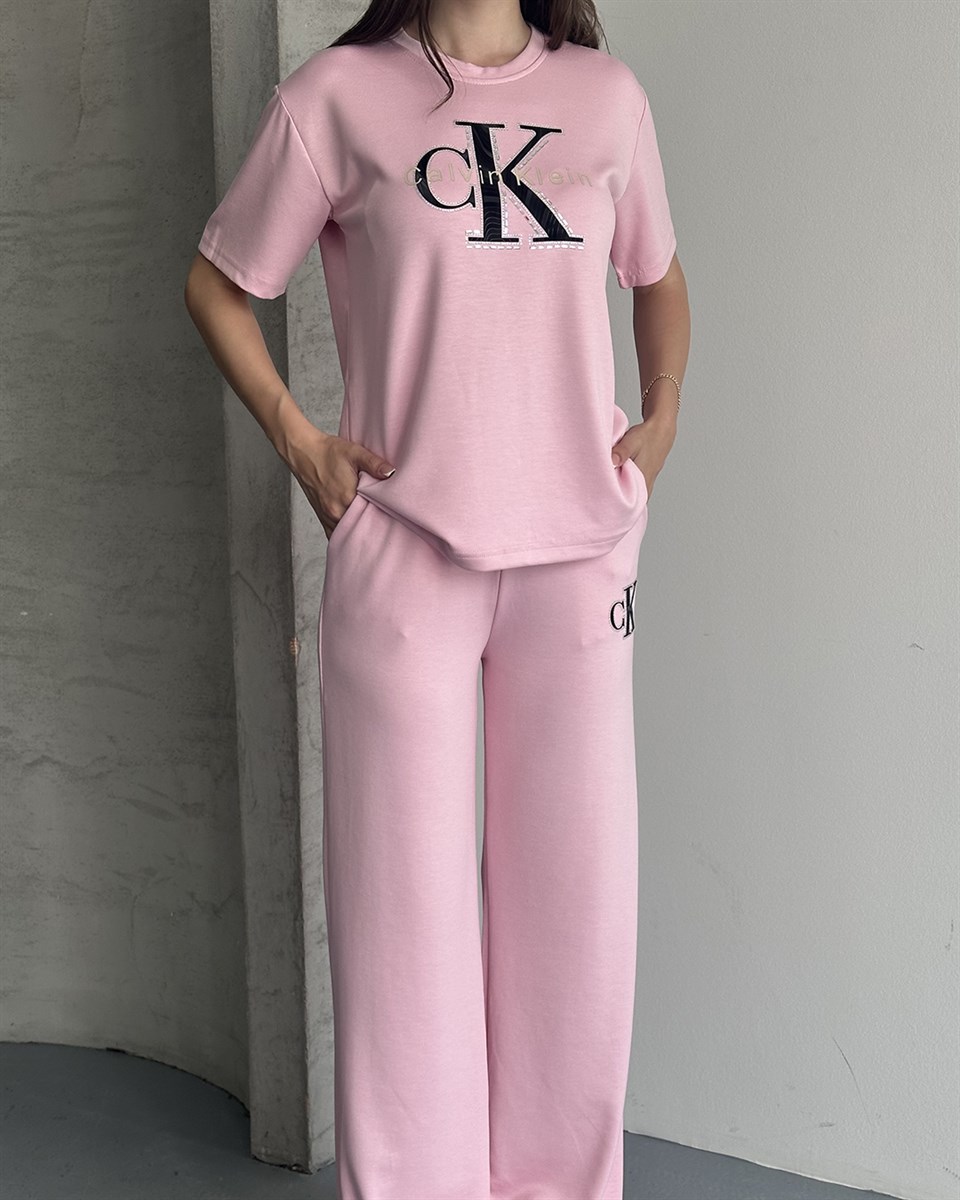 Ck Pembe Eşofman Takımı