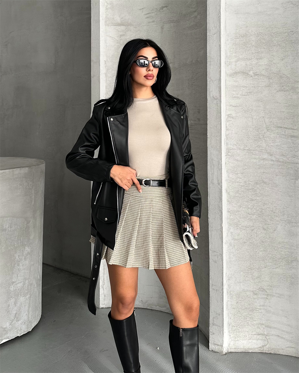 Cpt Siyah Deri Ceket