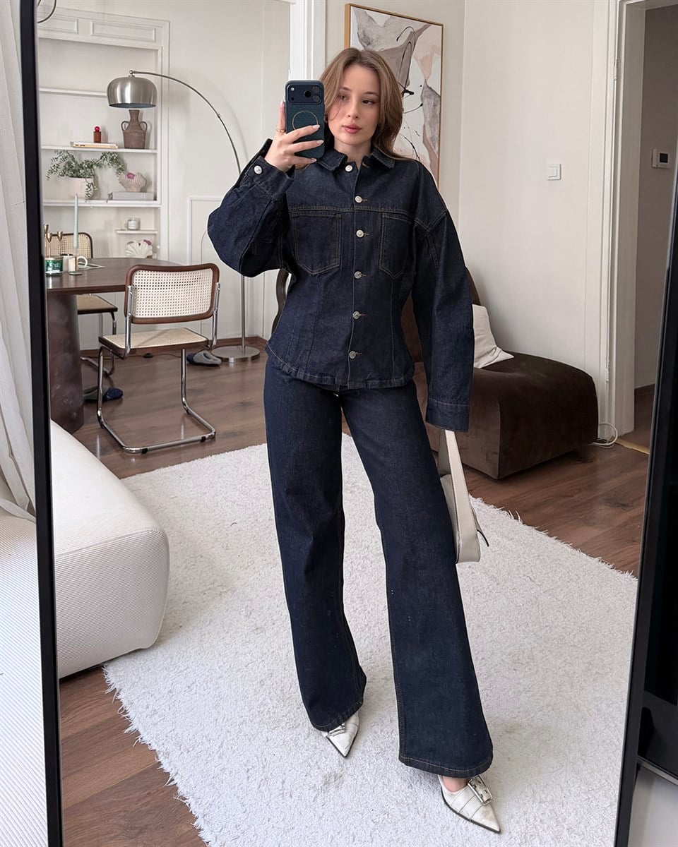 Flow Denim Gömlek Pantolon Jean Takım