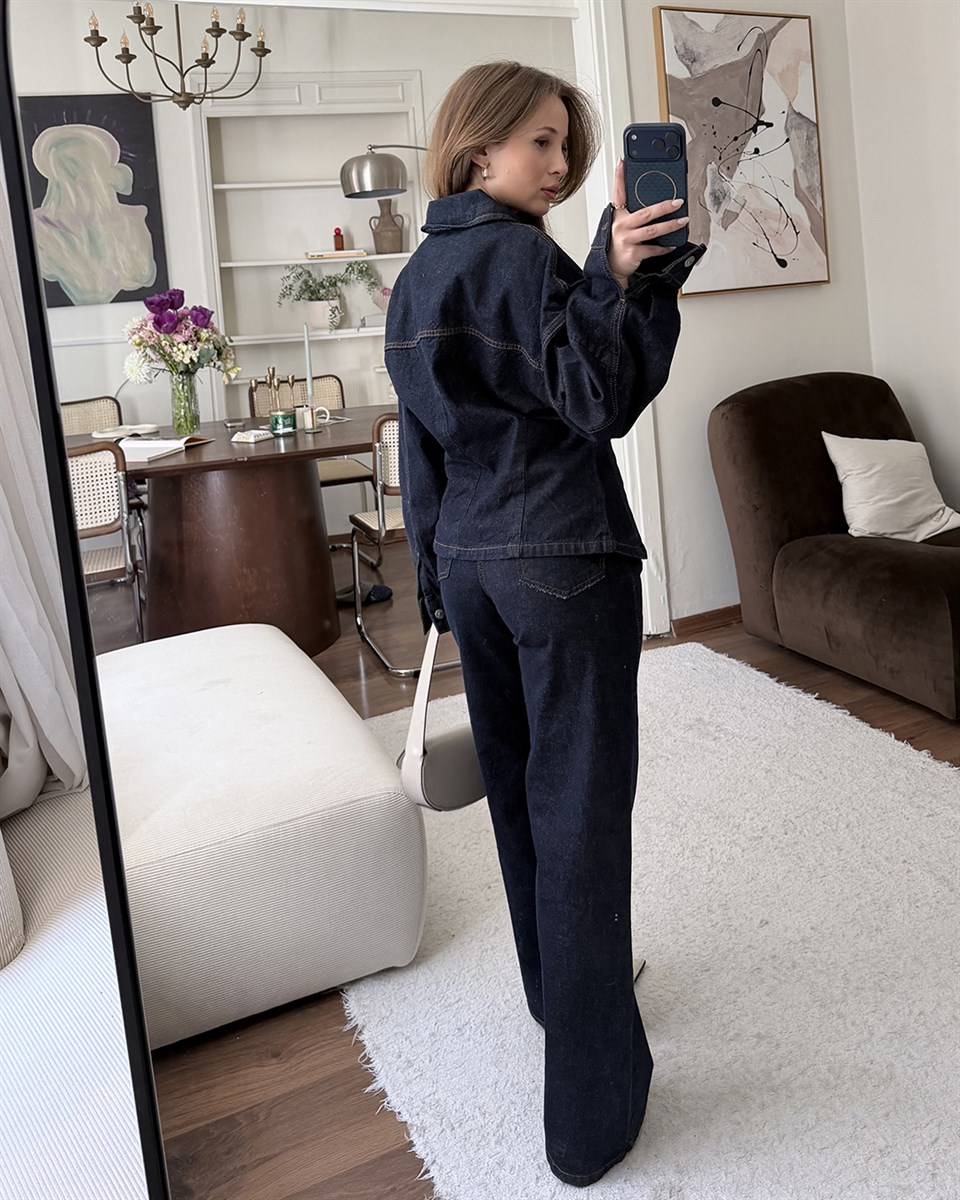 Flow Denim Gömlek Pantolon Jean Takım