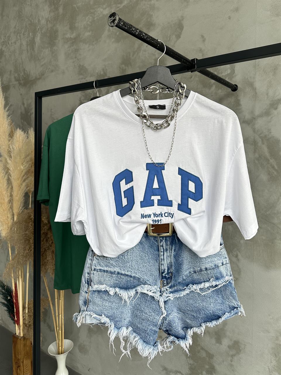 GAP Unisex Beyaz T-Shirt