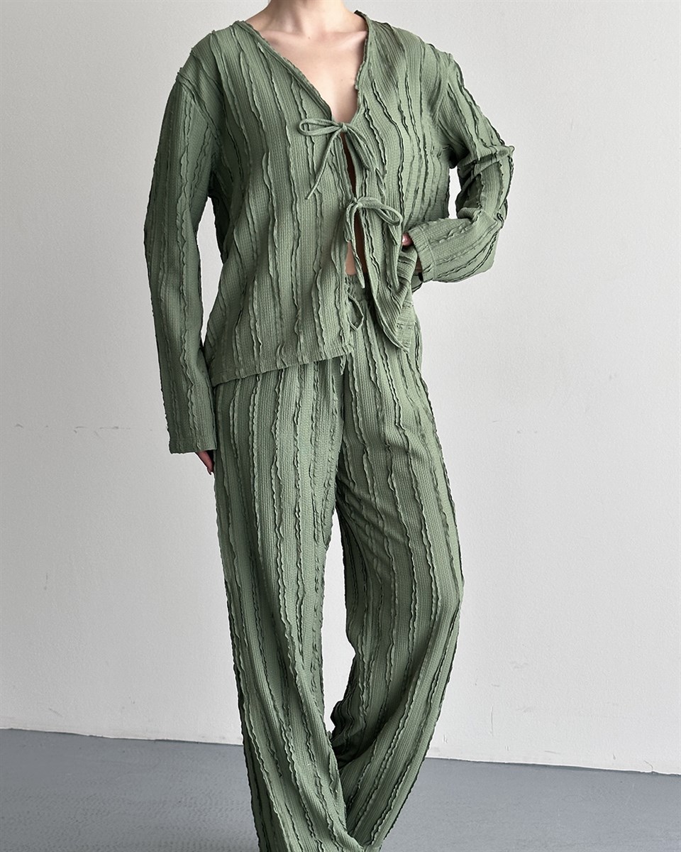 Haki Önden Bağlamalı İkili Takım