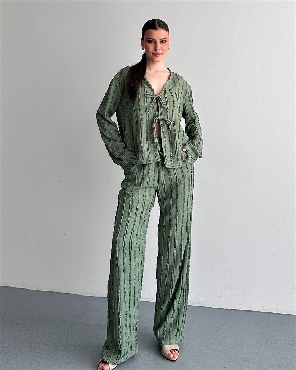 Haki Önden Bağlamalı İkili Takım