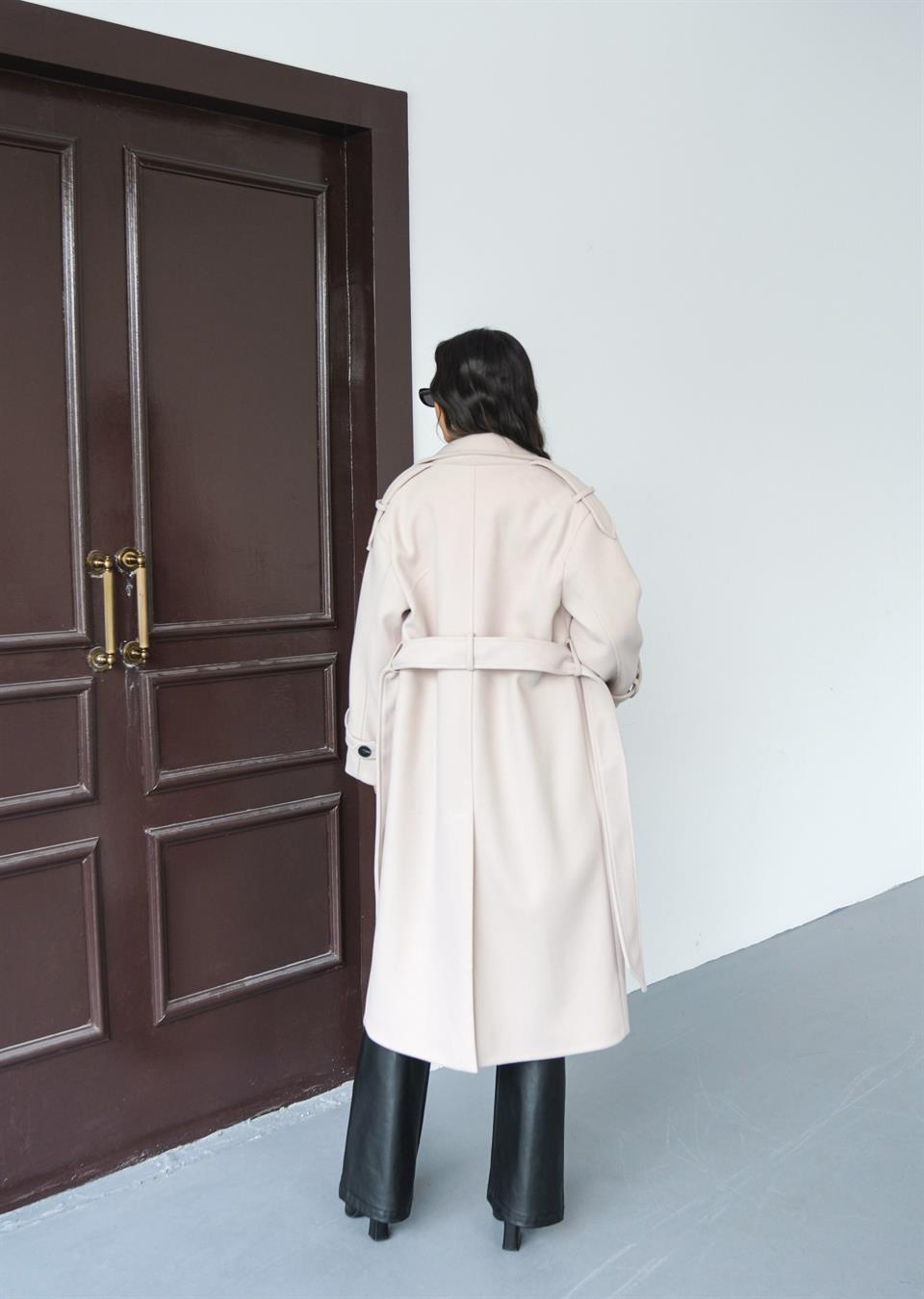 Premium Modern Taş Kaşe Kaban