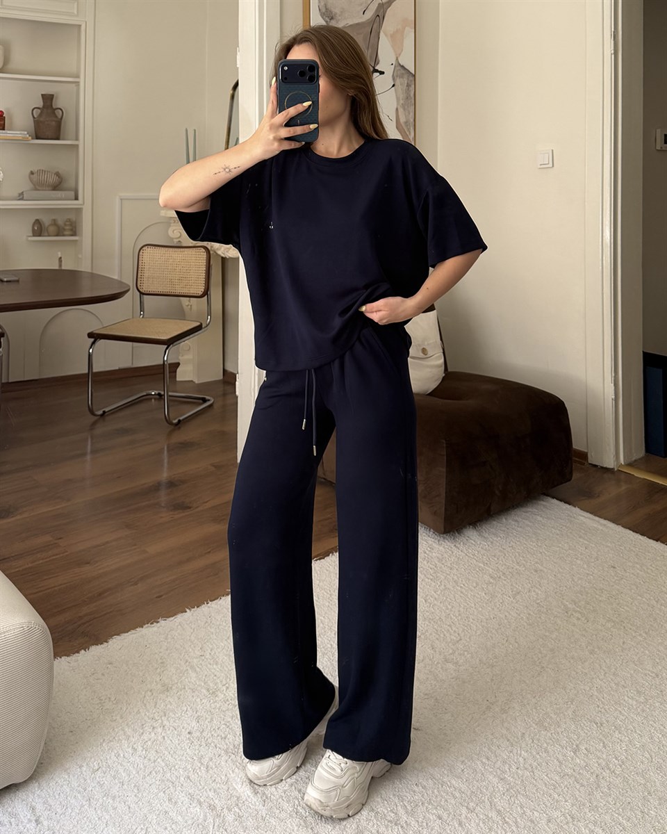 Soft Basic Lacivert Eşofman Takımı