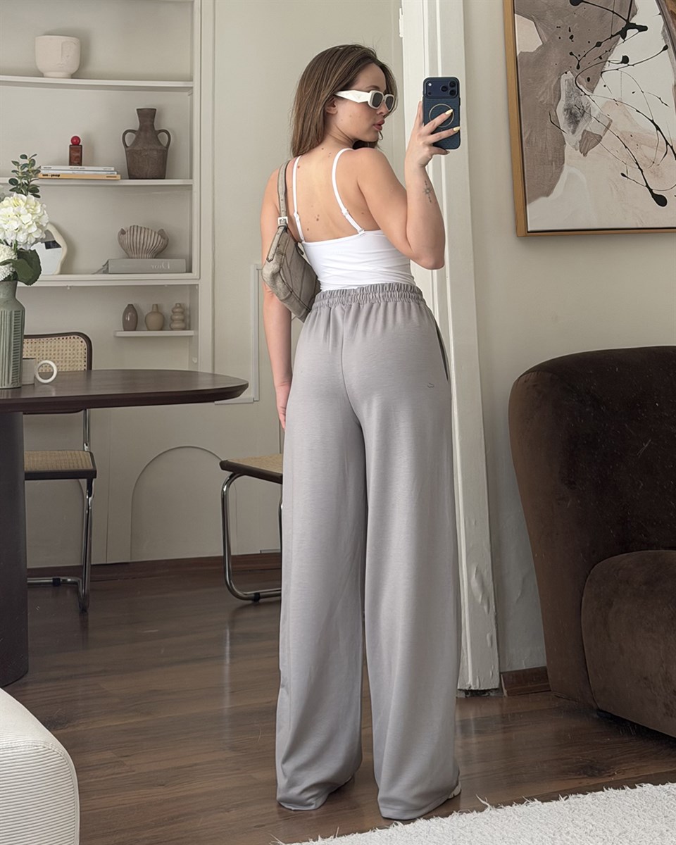 Soft Gri Basic Alt Eşofman