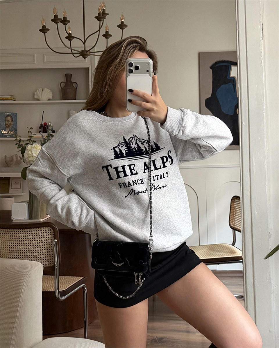The Alps Gri Sweatshirt