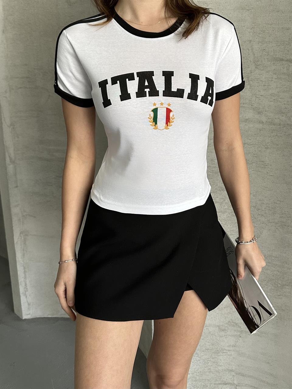 Top İtaly Beyaz Tişört