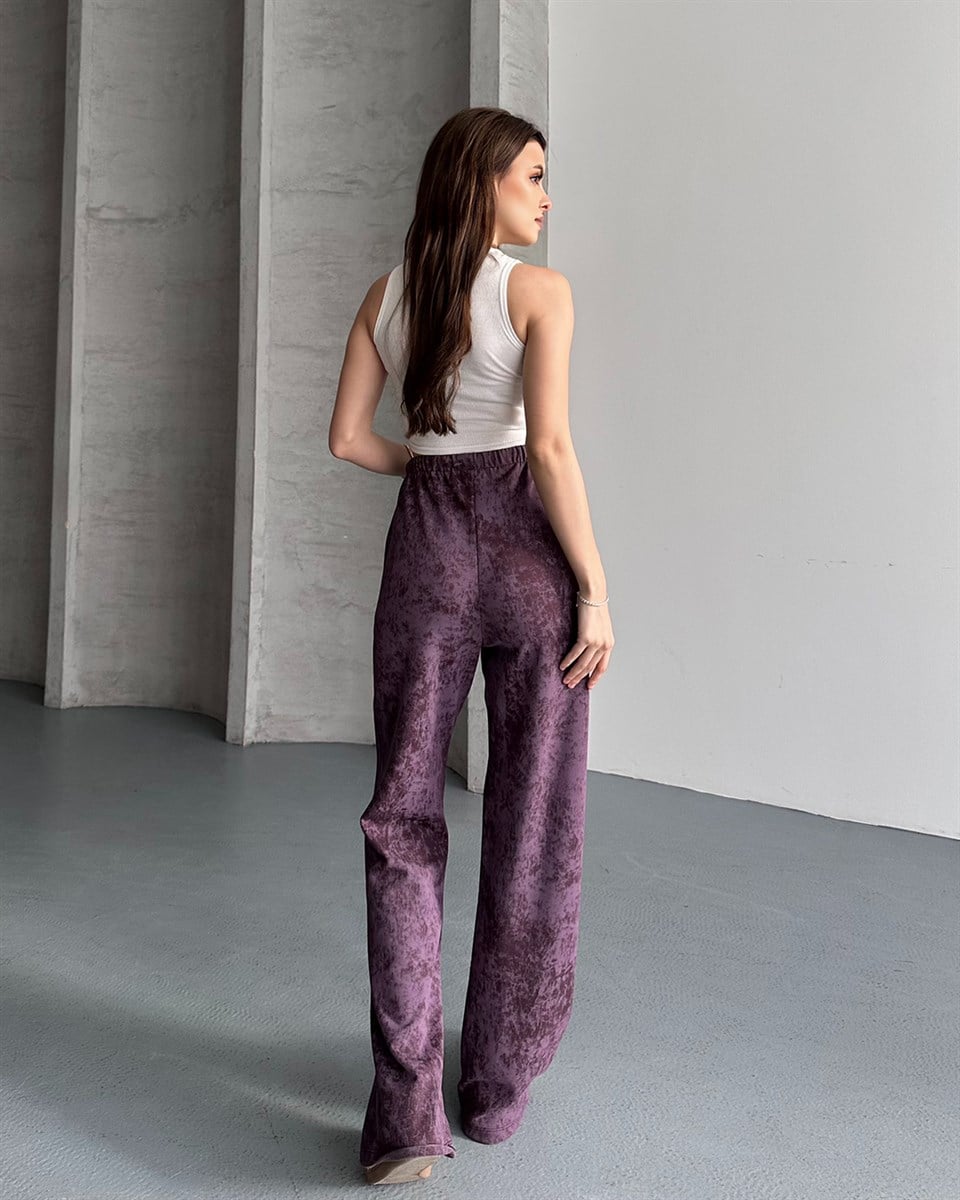 Vintage Bol Paça Mor Pantolon