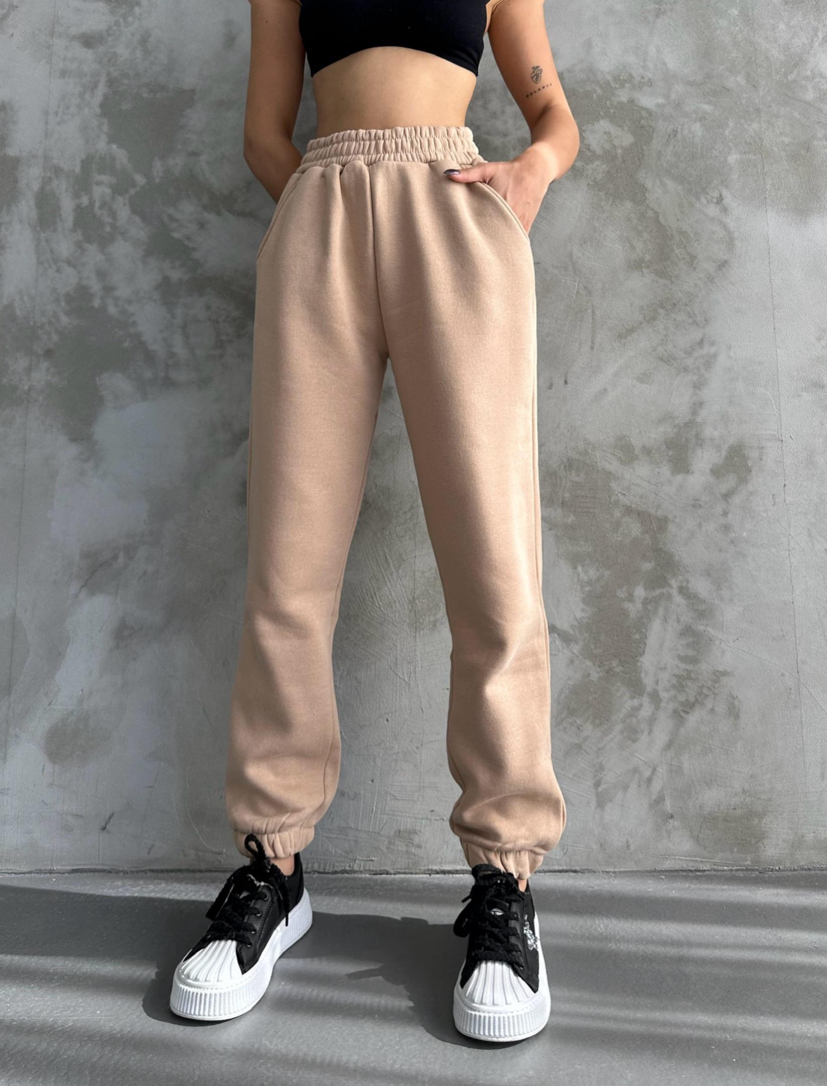 3 İplik Jogger Sütlü Kahve Eşofman Altı