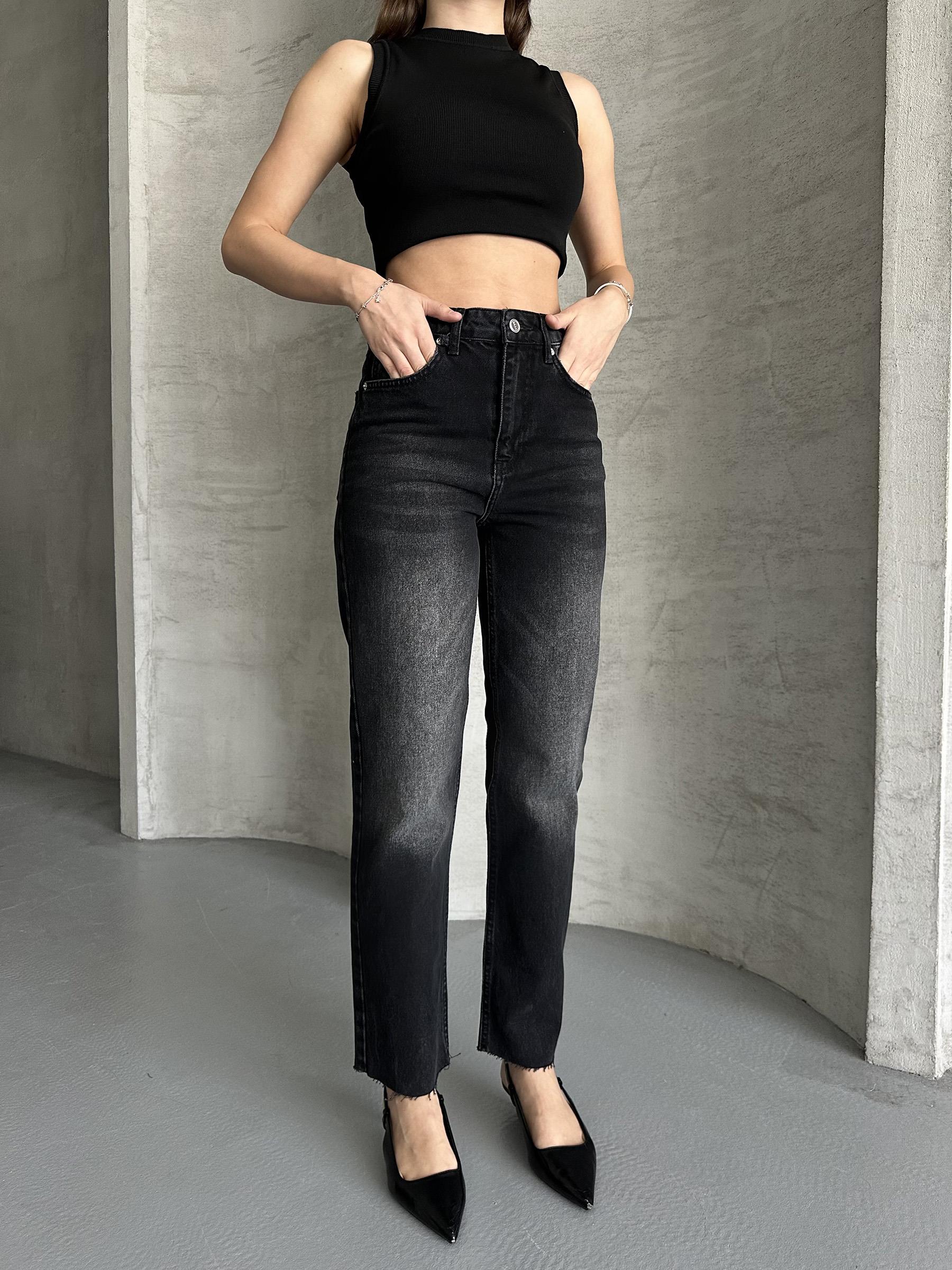 Cindy Siyah Blue Jean Pantolon