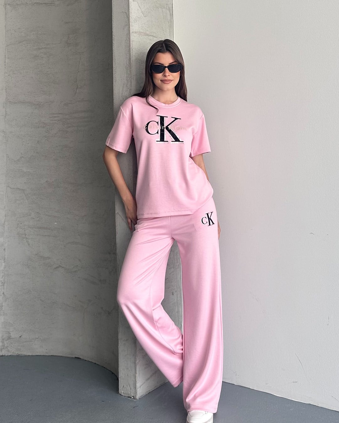 Ck Pembe Eşofman Takımı