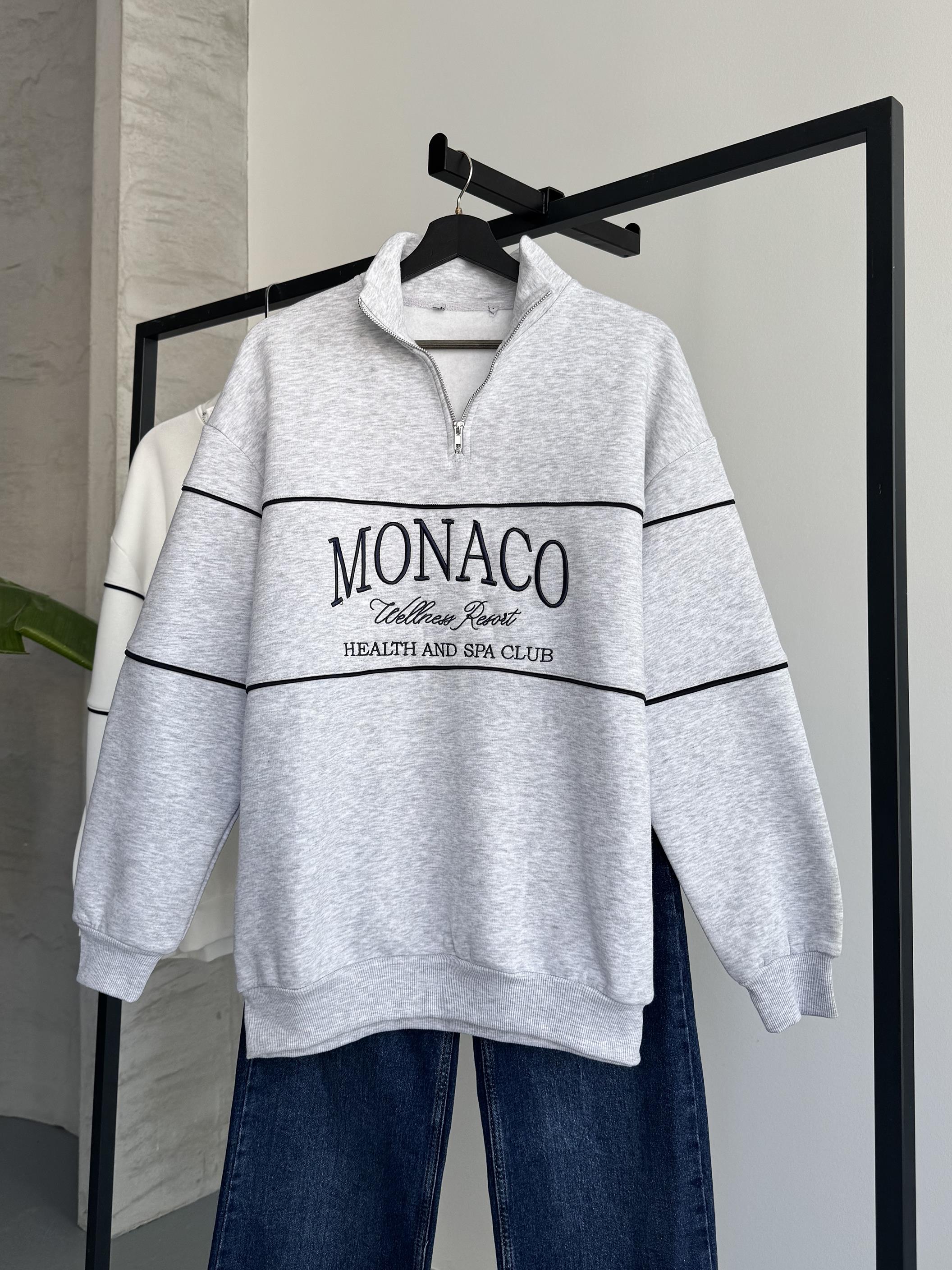 Monaco Unisex Melanj Sweatshirt